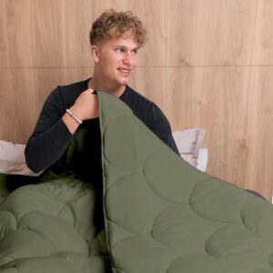 Microvezel Dekbed Eazy Olivine/Olivine - 200x200 cm (8717752011766)