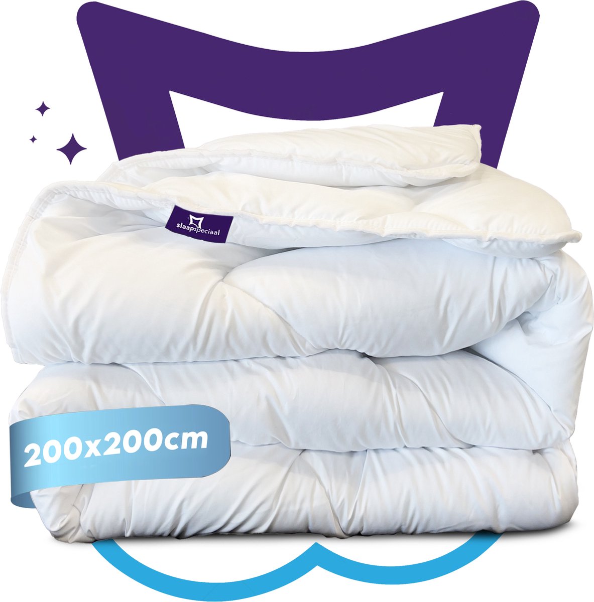 Slaapspeciaal All year dekbed enkel - Essential White Series | 200x200 - Dekbed Geschikt Voor Alle Seizoenen - Zomerdekbed & Winterdekbed - Anti Allergie - Hoogwaardige Ultra Soft - Hotelkwaliteit - Tweepersoons Dekbed (8719425800189)