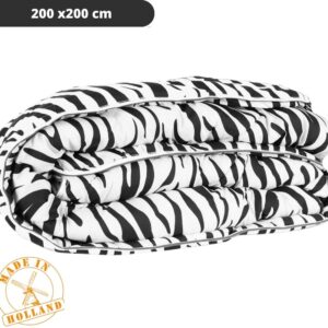 zebra dekbed zonder overtrek | 200x200 cm - Bedrukt dekbed - Gekleurd dekbed - Dekbed met print - Wasbaar hoesloos dekbed - All year zomerdekbed & winterdekbed (7442954150180)