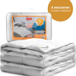 Goozzy® dons dekbed - 100% donzen dekbed - 4-seizoenen - premium - 200x200 cm (8720929581382)