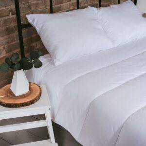 Microvezel Dekbed 200x220 cm Wasbaar Wit Hypoallergeen Ademend Materiaal Minimaal Onderhoud (4800325724829)
