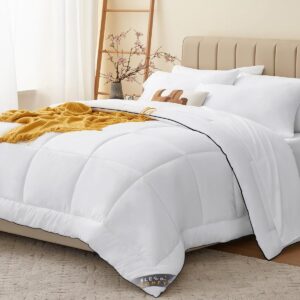 Sleep Comfy Complete Slaapset - 1x White Soft Dekbed 200x200 cm + 2x Katoen Hoofdkussens 60x70 cm + 1x Waterdichte Matrasbeschermer 160x200 cm | Anti-Allergie - 30 Dagen Proefslapen - Hotelkwaliteit - Wit (8720813994090)