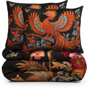 Decoware Dekbed zonder Overtrek - Easy dekbed - Hoesloos Dekbed Wasbaar - Incl. Kussensloop - All Season - Phoenix Bloom - 200x200 (8717752113330)
