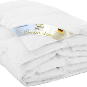 Vitality Pur Dons All Year Dekbed - 200x220 - Tweepersoons - Enkeldekbed Voor Alle Seizoenen - Dons & Veren Dekbed - Anti Huisstofmijt & Allergie (NOMITE) - Warmteklasse 3 - Zomer & Winterdekbed (4022108811438)