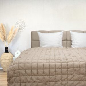 HappyBed Wasbaar dekbed zonder overtrek 200x200 - Bedrukt dekbed zonder hoes - Hoesloos Dekbed met Print - All year dekbed enkel - Tweepersoonsdekbed - Grey (8717752110872)