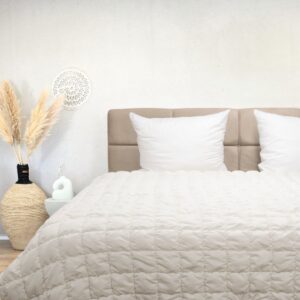 HappyBed Wasbaar dekbed zonder overtrek 200x200 - Bedrukt dekbed zonder hoes - Hoesloos Dekbed met Print - All year dekbed enkel - Tweepersoonsdekbed - White (8717752110575)