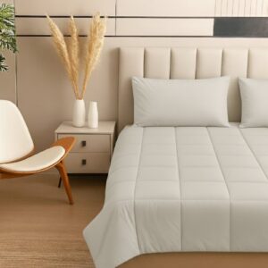 SimplyDream Dekbed Zonder Overtrek - Taupe - 200x200 - Wasbaar - 4 seizoenen - 30 dagen proefslapen (8944579948351)