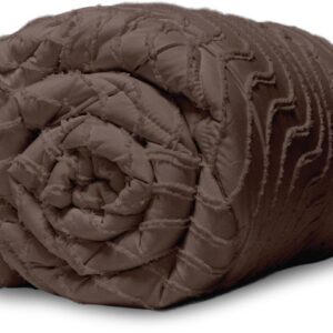 Tufted Waves All in One Wasbaar Dekbed zonder overtrek 200x200 - Dekbed zonder overtrek - Hoesloos dekbed - Eazy dekbed - Gekleurd dekbed - All Year Winterdekbed & Zomerdekbed - Tweepersoons Dekbed - Brown - Dekbedden (8717752106417)