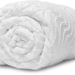 Tufted Waves All in One Wasbaar Dekbed zonder overtrek 200x200 - Dekbed zonder overtrek - Hoesloos dekbed - Eazy dekbed - Gekleurd dekbed - All Year Winterdekbed & Zomerdekbed - Tweepersoons Dekbed - White - Dekbedden (8717752106332)