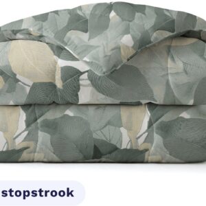 Zelesta Royalbed Green Forest 200x200 - Katoenen dekbed zonder overtrek - Met instopstrook - Wasbaar dekbed - Hoesloos dekbed - 2 in 1 Dekbed met vaste overtrek (8721284912415)