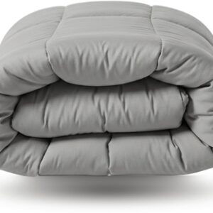 Zelesta Wonderbed Morning Grey 200x200 - Katoenen dekbed zonder overtrek - Wasbaar dekbed - Hoesloos dekbed - 2 in 1 Dekbed met vaste overtrek (8721284915980)