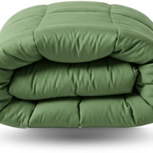 Zelesta Wonderbed Timeless Green 200x200 - Dekbed zonder overtrek - Wasbaar dekbed - Hoesloos dekbed - 2 in 1 Dekbed met vaste overtrek (8721284915836)