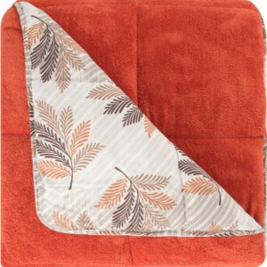 Dekbed zonder overtrek - Inclusief Kussenslopen - Oranje - 200x200 cm - Tweepersoons - 2 in 1 Dekbed - Teddy - Zacht & Hypoallergeen - 4 Seizoenen - Dubbelzijdig - Wasbaar - Ultra Soft - De Linde Home (6095509037026)