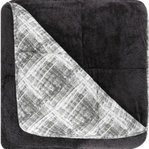 Dekbed zonder overtrek - Inclusief Kussenslopen - Zwart - 200x200 cm - Tweepersoons - 2 in 1 Dekbed - Teddy - Zacht & Hypoallergeen - 4 Seizoenen - Dubbelzijdig - Wasbaar - Ultra Soft - De Linde Home (6095529448499)