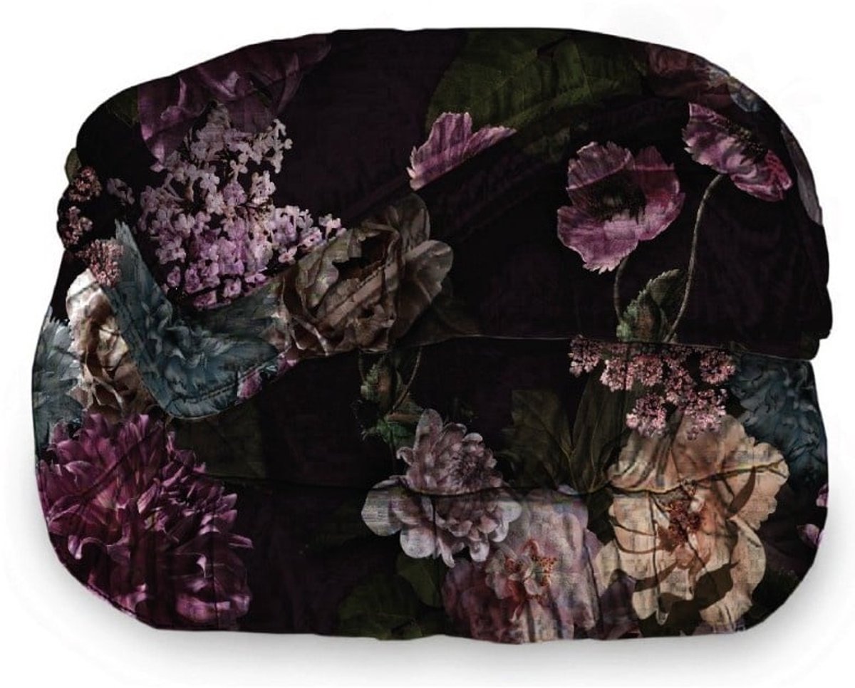 Dekbed Zonder Overtrek 200x200 cm + 2 Kussenslopen - Purple Flowers - Easy Dekbed - Warmteklasse 2 (8721061609200)