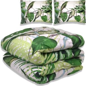 Dekbed zonder overtrek - All year 200x200 cm - Jungle Groen - Wasbaar Dekbed Zonder Overtrek - Hypoallergeen & Antibacterieel - 30 dagen proefslapen - Wasbaar hoesloos dekbed - Bedrukt dekbed - zomerdekbed & winterdekbed (8720279183090)