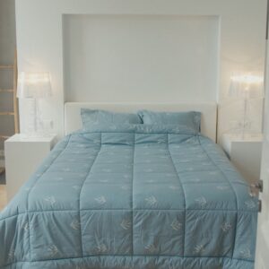 HappyBed 200x200 - Tweepersoonsdekbed - 100% Katoen - Wasbaar dekbed zonder overtrek - Bedrukt dekbed zonder hoes - Hoesloos Dekbed met Print - Botanical Breeze (8719023690847)