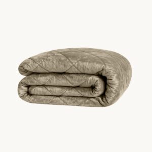 Y-NOT - Velvet Chenille Dekbed Taupe/Grey 200x200 - Dekbed Zonder Overtrek - Wasbaar Dekbed - Hoesloos dekbed - Dekbed met vaste overtrek - 30 dagen proefslapen (8721302233218)