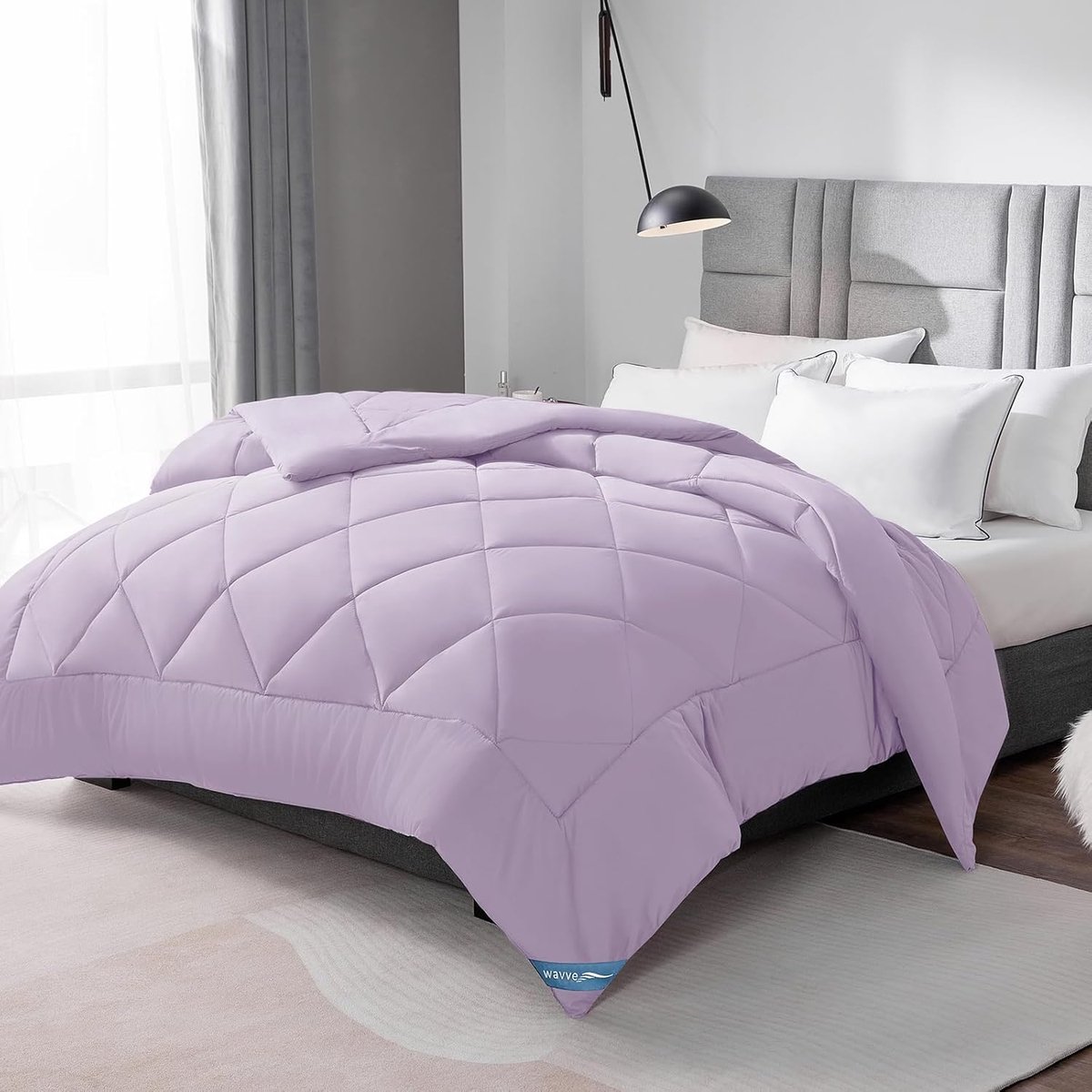 4-Seizoenen Dekbed Frans Bed 200x200 cm - Warm Microvezel - Violett (8785349740634)