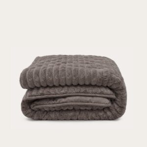 HappyBed Dekbed zonder overtrek 200x200 - Bedrukt dekbed zonder hoes - Hoesloos Dekbed met Print - Wasbaar - Tweepersoonsdekbed - Anthracite (8717752127849)