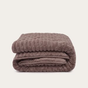 HappyBed Dekbed zonder overtrek 200x200 - Bedrukt dekbed zonder hoes - Hoesloos Dekbed met Print - Wasbaar - Tweepersoonsdekbed - Brown (8717752127900)