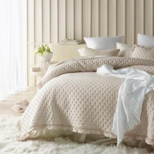 Elegante Crème Sprei 200x220 cm - Veelzijdige Quilt voor Bed en Bank (6153933219217)