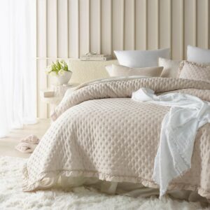 Elegante Crème Sprei 200x220 cm - Veelzijdige Quilt voor Bed en Bank (9101020885903)