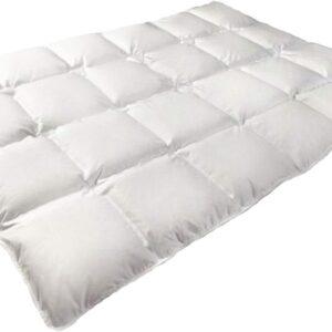 Luxe Ganzendons Dekbed 200x220 cm - Warme Natuurlijke Vulling (70% Dons) - Anti-Allergie Katoenen Tijk (9101094911324)