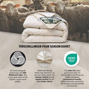 4-Seizoenen Dekbed - Dubbeldeelbaar Dekbed - Heerlijk Slapen - 100% Zuiver Scheerwol - 200x220 cm - Naturel (9101166032766)