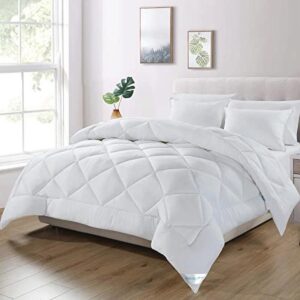 Dekbed 200x200 voor 4 seizoenen, Microvezel, Superzacht en Warm, Wit (9101004906297)