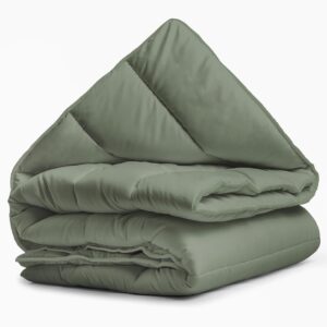 Dekbed zonder hoes inclusief kussens 240x200 Groen - Wasbaar en Allergeenvrij (9101147721351)