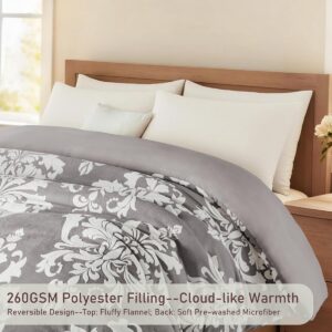 Luxe Vierseizoenen Dekbed Dons Kwaliteit - Zacht en Warm 200x200 cm Grijs (9101120097916)