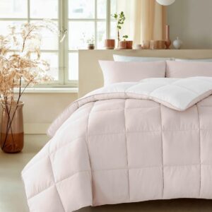 Premium 2-in-1 Dekbed met Vaste Overtrek - Percale Katoen - Eco-dons Vulling - All-Season Comfort - Wasbaar - Hypoallergeen - Silk & Coconut Cream - 240x200 (9101148786601)