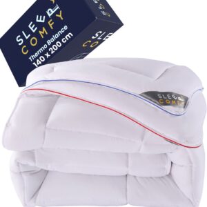 Sleep Comfy Thermo Balance Series - Hotel Kwaliteit 4 Seizoenen Dekbed - 140x200 cm - Anti Allergie Dekbed Met Twee Delen - 3 in 1 Dekbed - Comfort & Ademend - Eenpersoons Dekbed- Zomerdekbed & Winterdekbed (8720813990153)