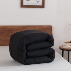 Snoozella ComfyBed 200x200 - Jet Black - Dekbed zonder overtrek - Wasbaar dekbed - 30 nachten proefslapen - All season winterdekbed & zomerdekbed (6153451341308)
