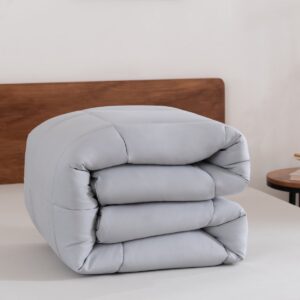 Snoozella ComfyBed 200x200 - Light Grey - Dekbed zonder overtrek - Wasbaar dekbed - 30 nachten proefslapen - All season winterdekbed & zomerdekbed (6153443697628)