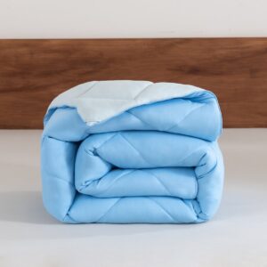 Snoozella ComfyBed Duo 200x200 - Powder Blue - Dekbed zonder overtrek - Wasbaar dekbed - 30 nachten proefslapen - All season winterdekbed & zomerdekbed (6153442394337)