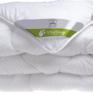 Vitality Pur Zomerdekbed - 200x220 - Tweepersoons - Dun & Lichtgewicht Dekbed - Ademend & Anti Allergie - Ideaal Voor Warme Nachten (5310284008773)