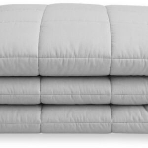 Y-NOT Stonewashed Dekbed Grijs 200x200 - Tweepersoonsdekbed - Dekbed Zonder Overtrek - Washed Dekbed - Wasbaar Hoesloos Dekbed - 30 dagen proefslapen - Bedrukt dekbed - Dekbed met vaste overtrek - All year winterdekbed & zomerdekbed (8721249360329)