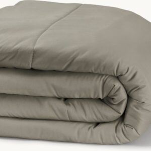 Y-not® - Dekbed Zonder Overtrek - Taupe - Luxe Comfort Dekbed - Warmte Isolerend - Hoge Kwaliteit Materiaal - Duurzaam en Zacht - 30 dagen proefslapen - Hoesloos Dekbed - Bedrukt Dekbed Zonder Koof - Zomer & Winterdekbed - 1 Persoons 140x200 (8720791779092)