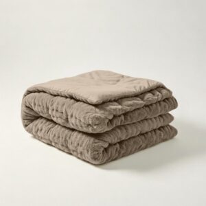 YNOT Dreambed Cloud - Pom Pom Fur Taupe - 200x220 - Tweepersoonsdekbed - Dekbed Zonder Overtrek - Dreambed Cloud - Wasbaar Hoesloos Dekbed - 30 dagen proefslapen - Dekbed met vaste overtrek (8717752129157)