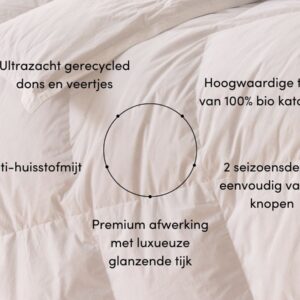 Yumeko dekbed gerecycled dons premium 4-seizoenen 200x220 - Biologisch & ecologisch (8721202527035)