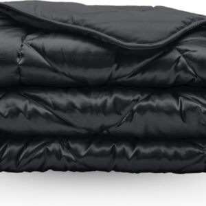 Zelesta Beautybed Black 200x200 - Satijnen dekbed zonder overtrek - Satijnen beddengoed - 30 dagen proefslapen - Wasbaar dekbed - Hoesloos dekbed (8721082879545)