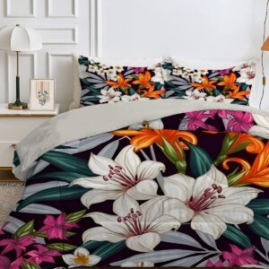 Zwart Dubbel Dekbed 200x200 cm Antraciet - Omkeerbaar - Zomer & Herfst Lichtgewicht Dekbed met 2 Kussenslopen (9101153213024)