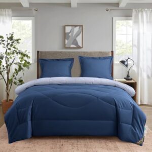 4-seizoenen dekbed 140x200 cm - Allergeenvrije microvezelvulling - Oeko-Tex Made in Green gecertificeerd - Inclusief kussensloop - Geschikt voor slaapkamer en camper (8785365069689)