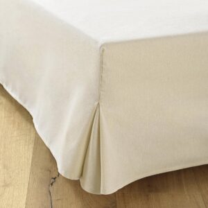 Bedrok 140x200 Beige - 4 Zijden Hoogte 30 cm | Luxueuze Bedbedekking (9101015340097)