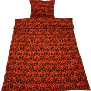 Deens dekbed 1 persoon 140x200 cm Rood Pluche-Bed-Cover 1 persons Danish pluche Design red 140 x 200cm with pillowcase (8720938228483)