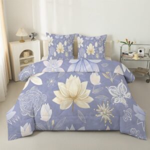 Dekbed 200x200 - Dekbedovertrek Set - Slaapcomfort Thuis - Hypoallergeen Ademend - Tweepersoons - Boho Bloemenprint (9101166394093)