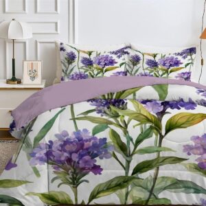 Dekbed 200x200 - Dekbedovertrek set - Vier seizoenen - Omkeerbaar bloemenpatroon - Inclusief 2 kussenslopen - Wit (9101157679550)