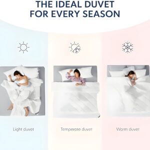 Dekbed 200x200 cm 4 seizoenen - 3in1 (150G/M² + 300G/M² = 450G/M²) - Licht zomerdekbed + middenseizoendekbed = warm gematigd winterdekbed met drukknopen - Hypoallergeen en Oeko-Tex gecertificeerd (6096242349377)
